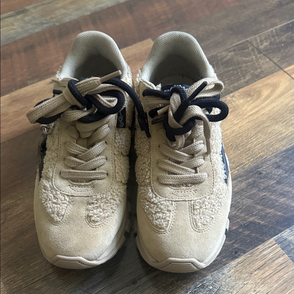 Marc Jacobs Jogger Sneakers in Beige and Black